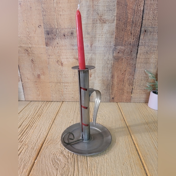 Tin Ware - Adjustable Metal Candle Holder - Picture 5 of 13